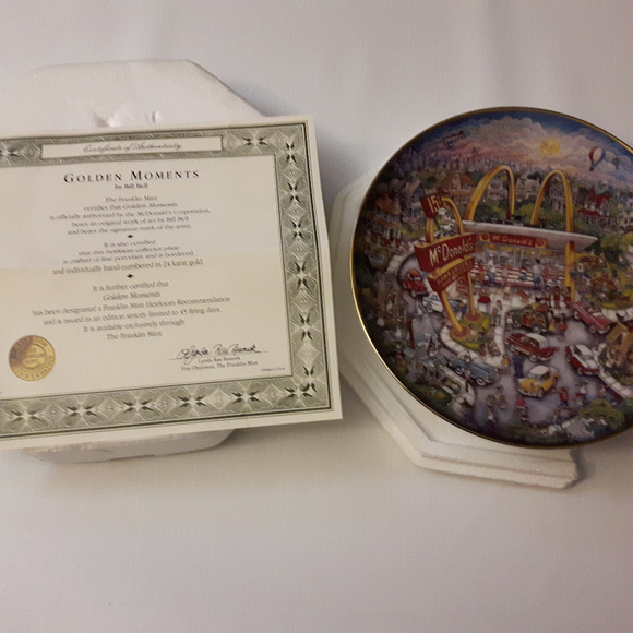 Franklin Mint McDonald's Plate Golden Moments - Picture 4 of 4